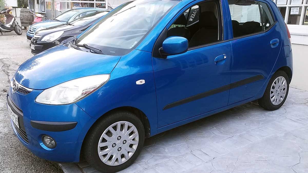 Hyundai i10 , First car rental Corfu Ermones