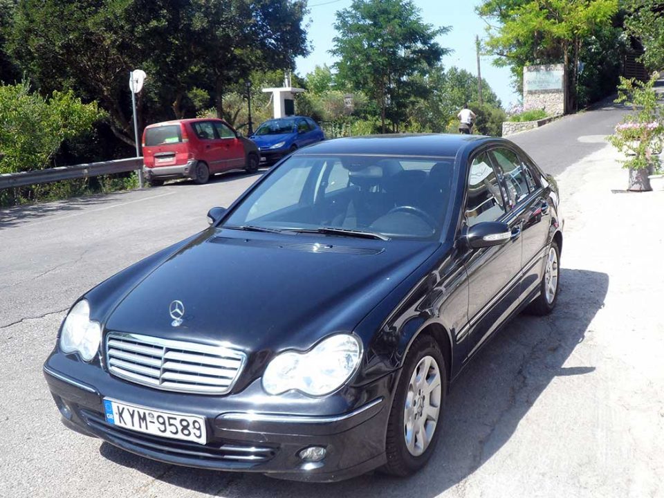 Mercedes C200 , First car rental Corfu Ermones