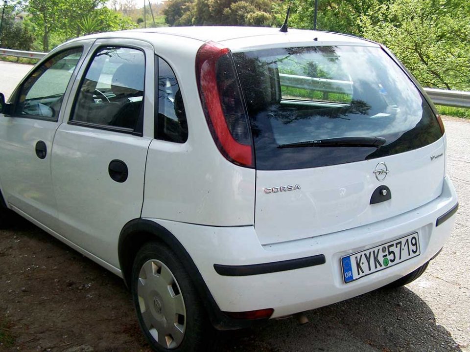 Opel Corsa 1.2 , First car rental Corfu Ermones