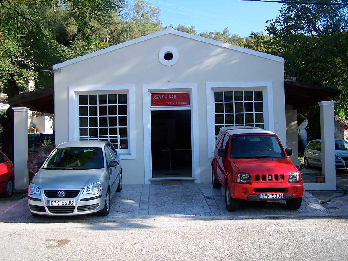 Ermones office, first car rental Corfu Ermones