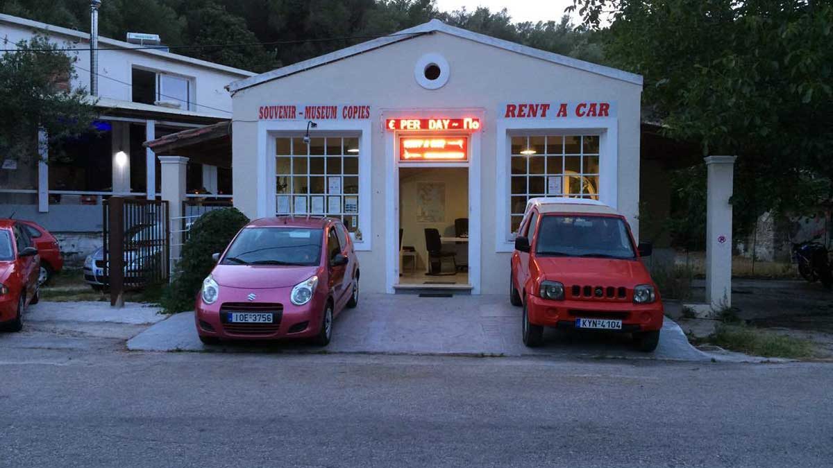 Ermones office, first car rental Corfu Ermones